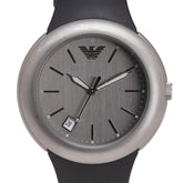 エンポリオ アルマーニ 腕時計 AR-0801 クオーツ シルバー文字盤 ステンレススチール ラバー メンズ Emporio Armani 【中古】